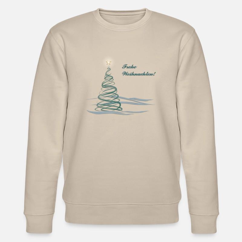 FROHE WEIHNACHTEN - Stanley/Stella Unisex Bio-Sweatshirt CHANGER  - Beige