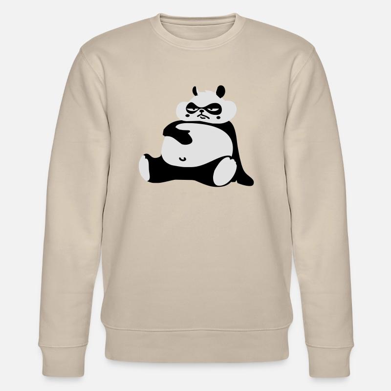 Dicker Panda - Stanley/Stella Unisex Bio-Sweatshirt CHANGER  - Beige