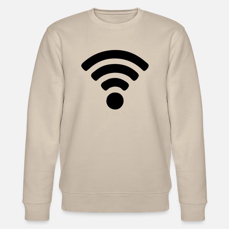Wi-fi - Stanley/Stella CHANGER Unisex Organic Sweatshirt - beige