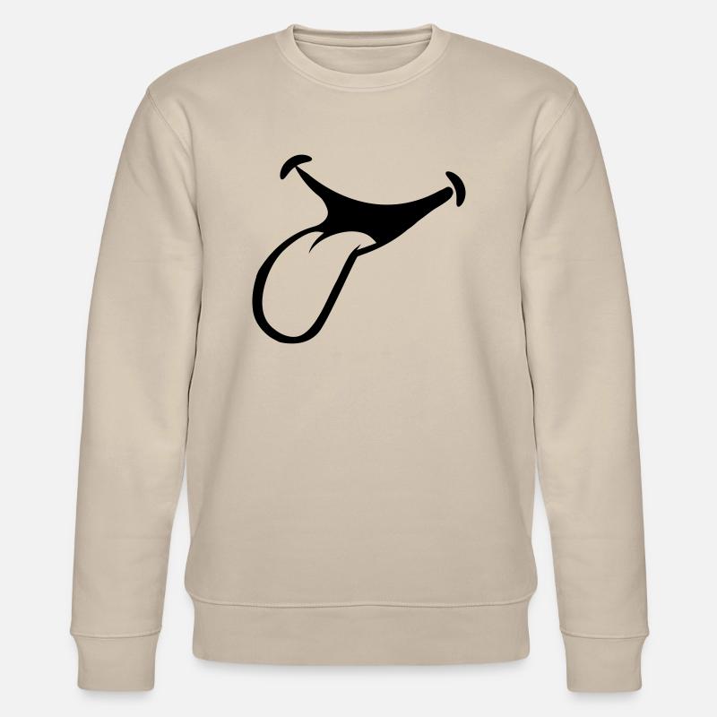 bâton de bouche langue - Sweat bio CHANGER Stanley/Stella Unisexe - beige
