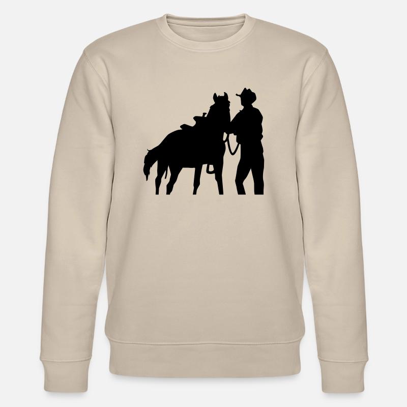 Cowboy - Stanley/Stella Unisex Bio-Sweatshirt CHANGER  - Beige