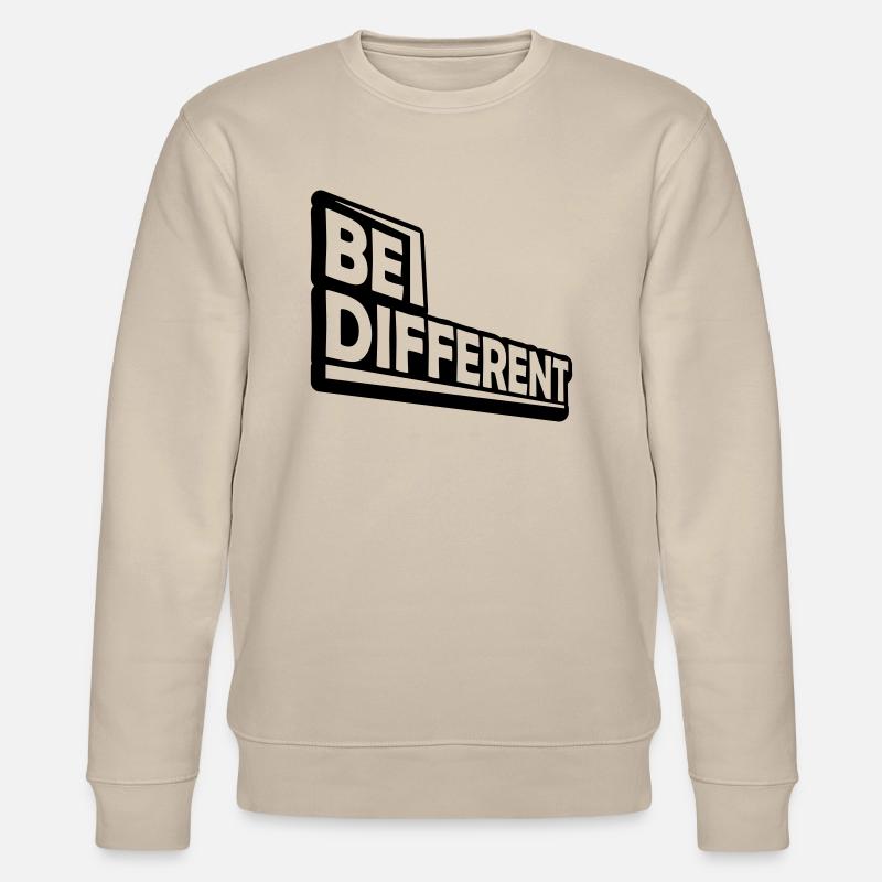 Be different Logo Design - Stanley/Stella CHANGER Unisex Organic Sweatshirt - beige