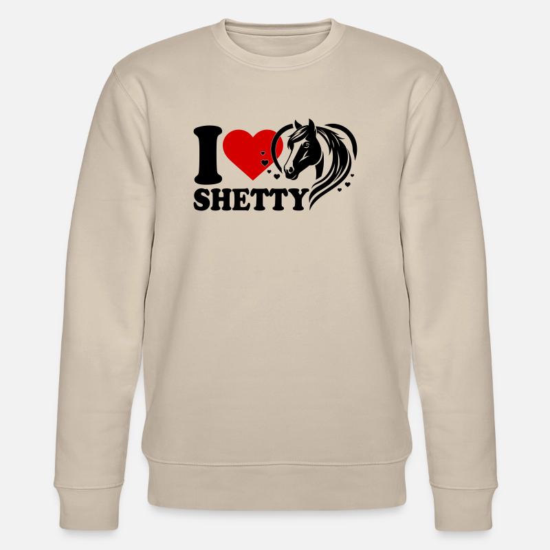 J’adore le cheval Shetty - Sweat bio CHANGER Stanley/Stella Unisexe - beige