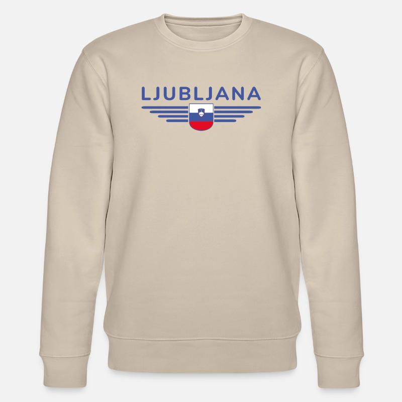 Design tendance de Ljubljana - Sweat bio CHANGER Stanley/Stella Unisexe - beige