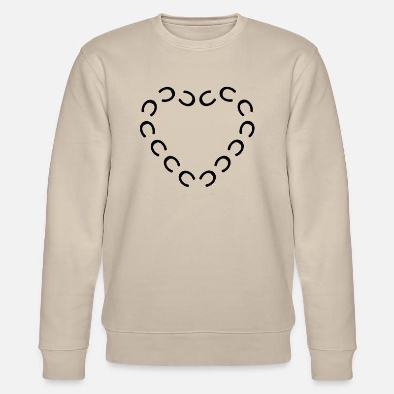 empreintes cheval coeur - Sweat bio CHANGER Stanley/Stella Unisexe - beige