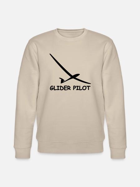 glider pilot - Stanley/Stella økologisk unisex-sweatshirt CHANGER  - beige