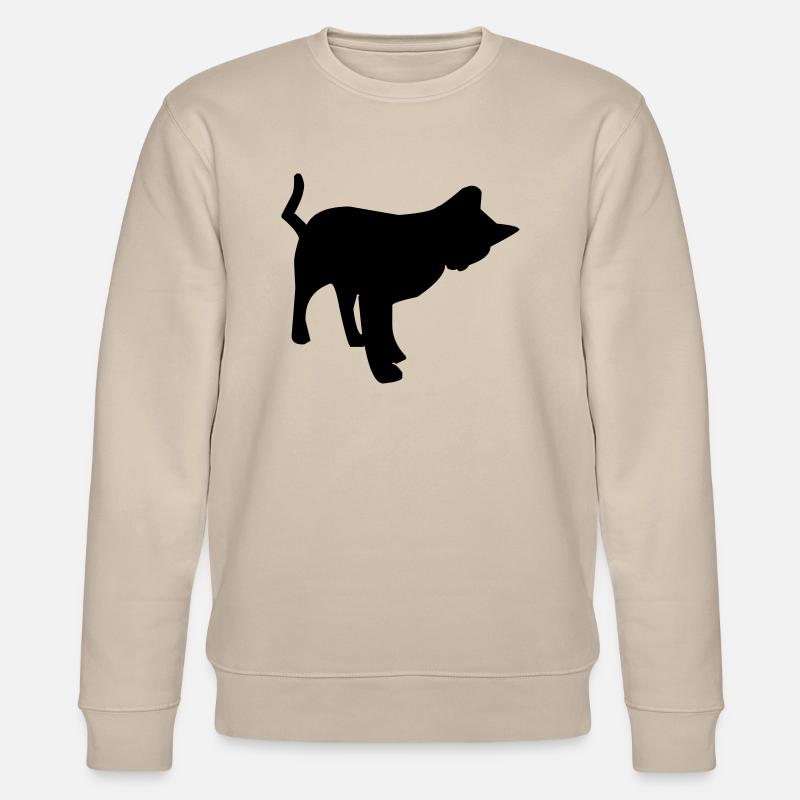 Spielende Katze - Stanley/Stella Unisex Bio-Sweatshirt CHANGER  - Beige