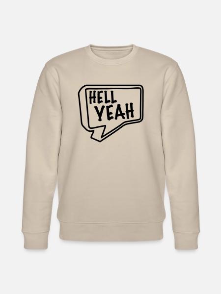 hell yeah - Stanley/Stella Unisex Bio-Sweatshirt CHANGER - Beige