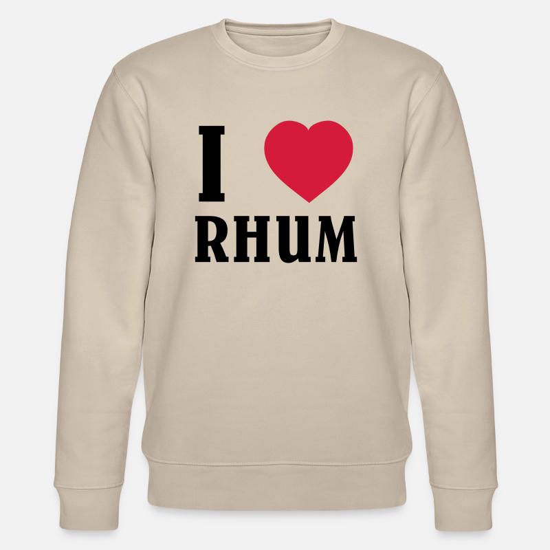 I Love Rhum - Stanley/Stella CHANGER Unisex Organic Sweatshirt - beige