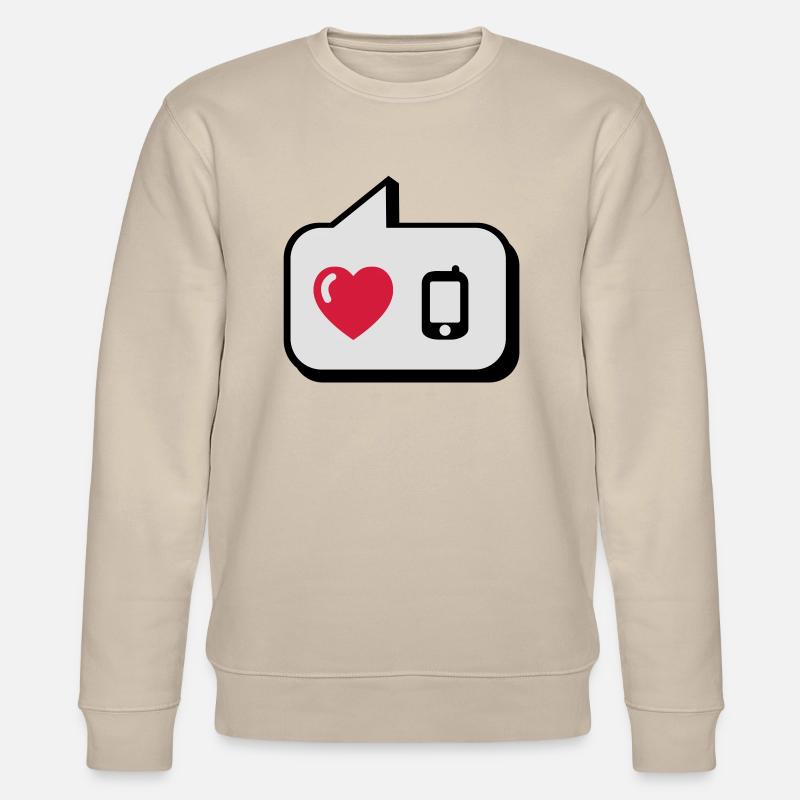 Ballon j'aime le téléphone - Sweat bio CHANGER Stanley/Stella Unisexe - beige