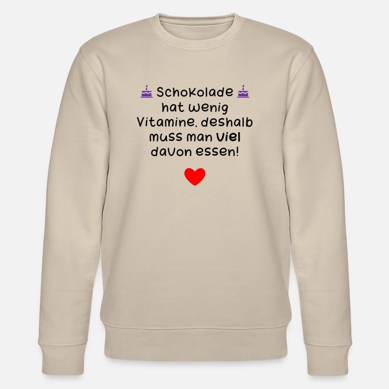 SchokoVitamine - Stanley/Stella Unisex Bio-Sweatshirt CHANGER  - Beige