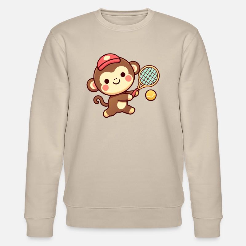 Tennis affe - Stanley/Stella Unisex Bio-Sweatshirt CHANGER  - Beige