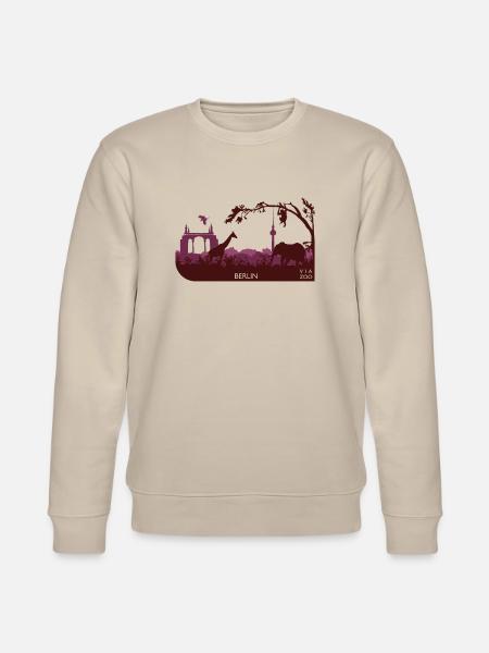 VIA ZOO Red - Stanley/Stella CHANGER Unisex Organic Sweatshirt - beige