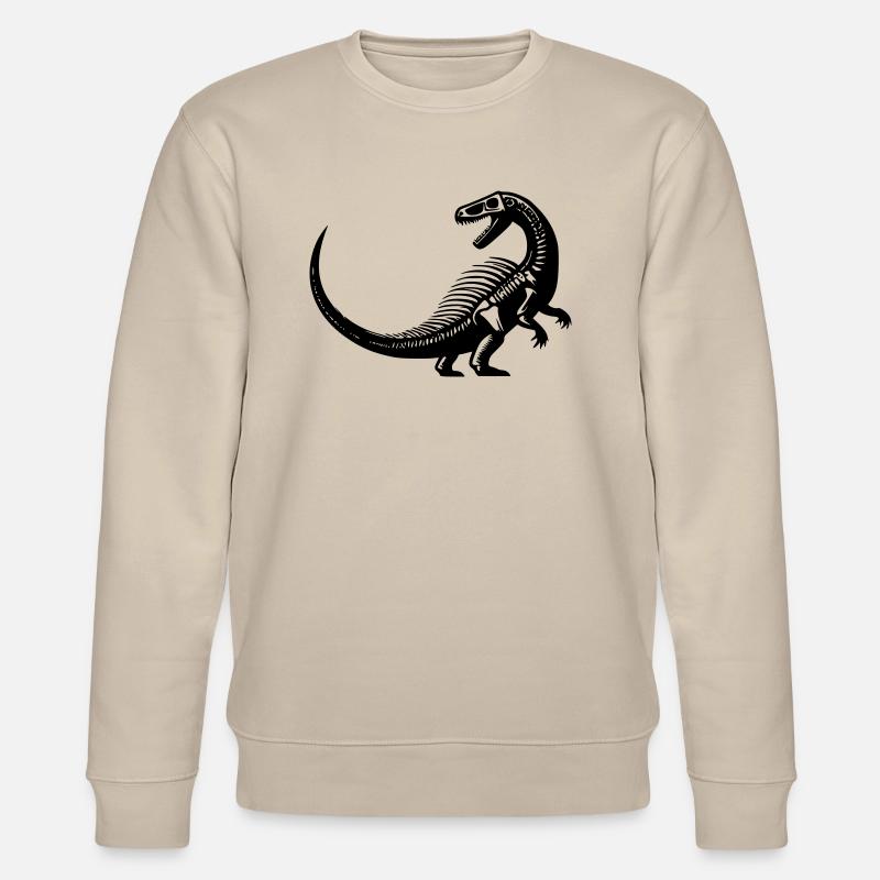Dinosaurier-Fossil - Stanley/Stella Unisex Bio-Sweatshirt CHANGER  - Beige