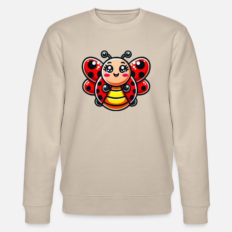 marienkäfer comic - Stanley/Stella Unisex Bio-Sweatshirt CHANGER  - Beige