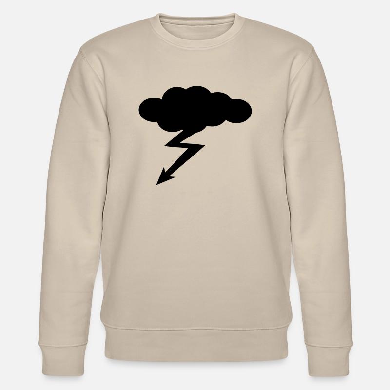 nuage - éclair - orage - Sweat bio CHANGER Stanley/Stella Unisexe - beige