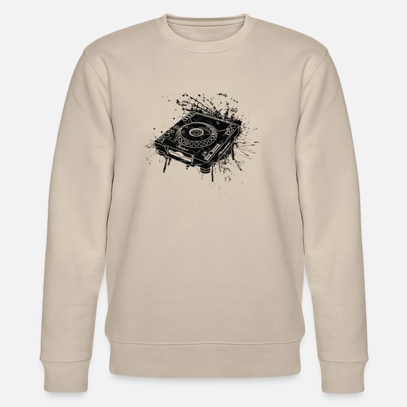 CDJ 1000 Graffiti DJ - Stanley/Stella Unisex Bio-Sweatshirt CHANGER - Beige