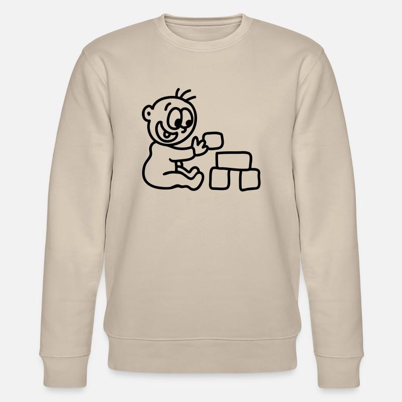 Bébé - blocs de construction - ligne - Sweat bio CHANGER Stanley/Stella Unisexe - beige
