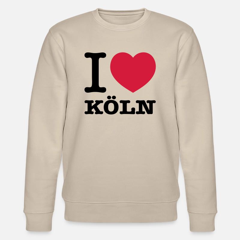 I love Köln - Stanley/Stella Unisex Bio-Sweatshirt CHANGER  - Beige