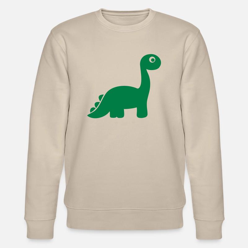 Dinosaurier - Stanley/Stella Unisex Bio-Sweatshirt CHANGER  - Beige