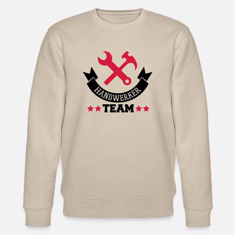 handwerker_team_2 - Stanley/Stella Unisex Bio-Sweatshirt CHANGER  - Beige