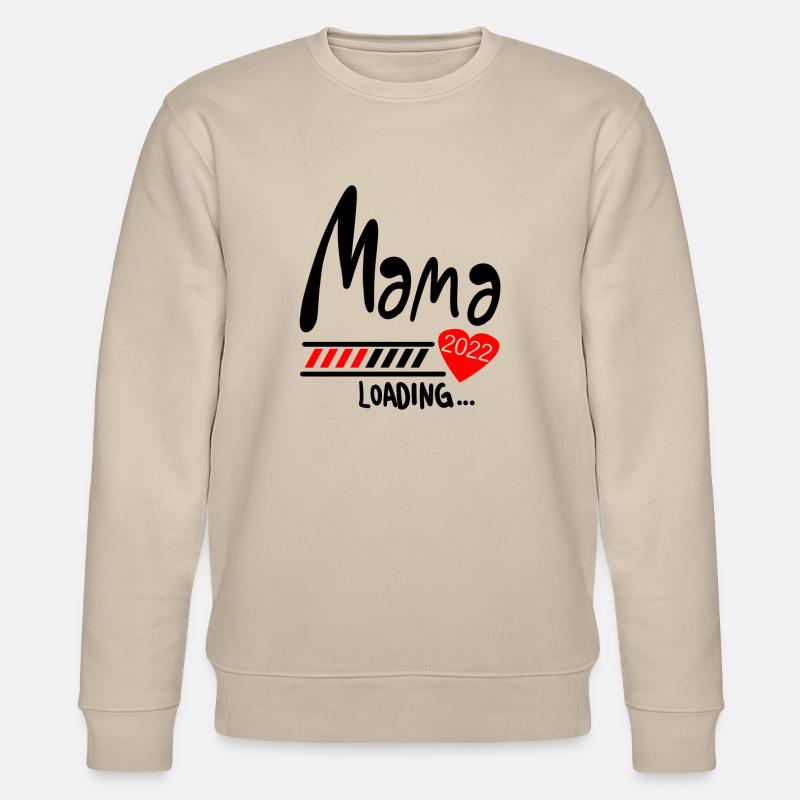 Mama Loading 2022 - Stanley/Stella Unisex Bio-Sweatshirt CHANGER  - Beige