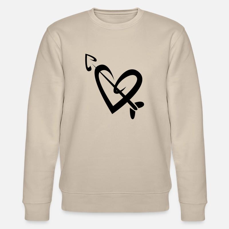 Flèche de cœur - Sweat bio CHANGER Stanley/Stella Unisexe - beige