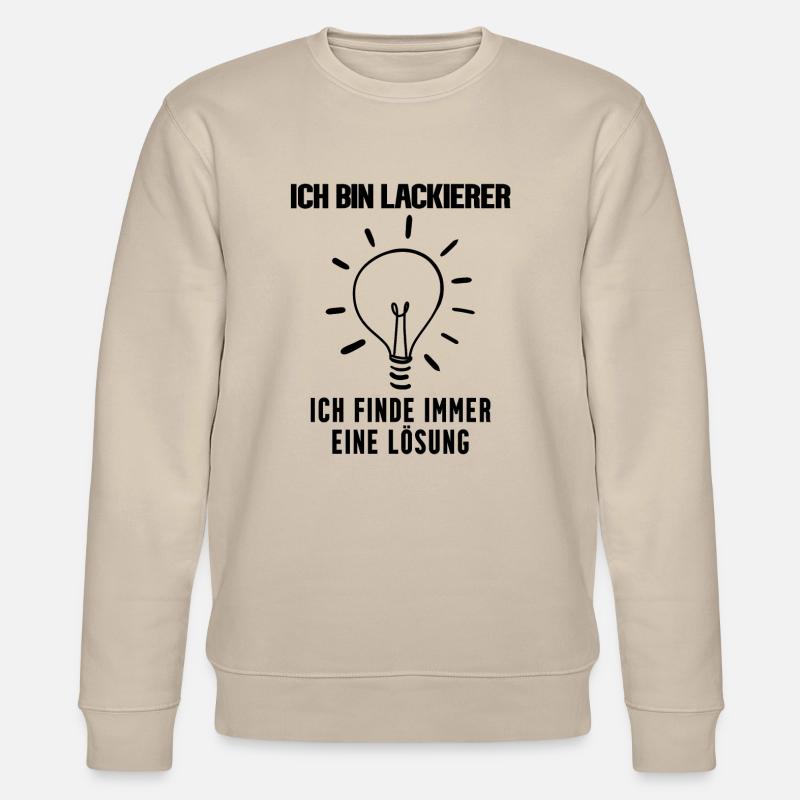 Lackierer Beruf Ausbildung - Stanley/Stella Unisex Bio-Sweatshirt CHANGER  - Beige