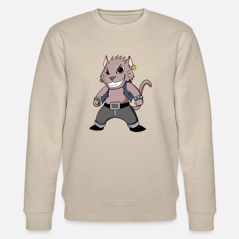 Cool Katze - Stanley/Stella Unisex Bio-Sweatshirt CHANGER  - Beige