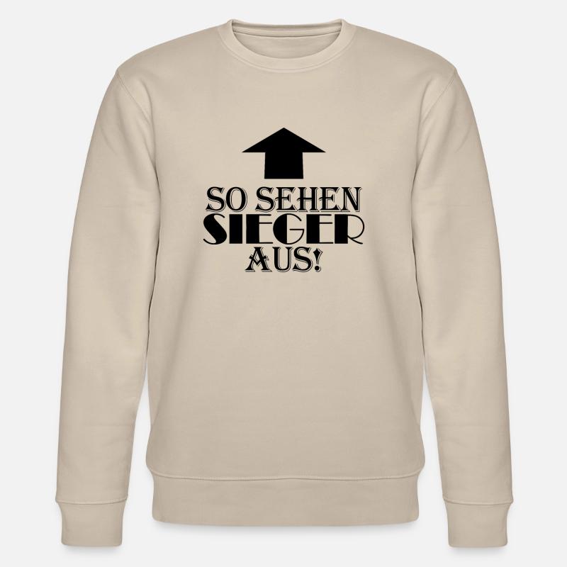 Sieger Erster Gewinner - Stanley/Stella Unisex Bio-Sweatshirt CHANGER  - Beige