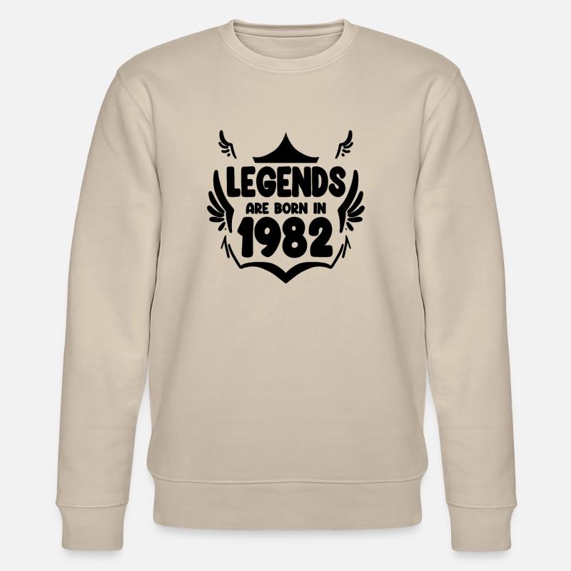 1982 - Né en 1982 - Sweat bio CHANGER Stanley/Stella Unisexe - beige