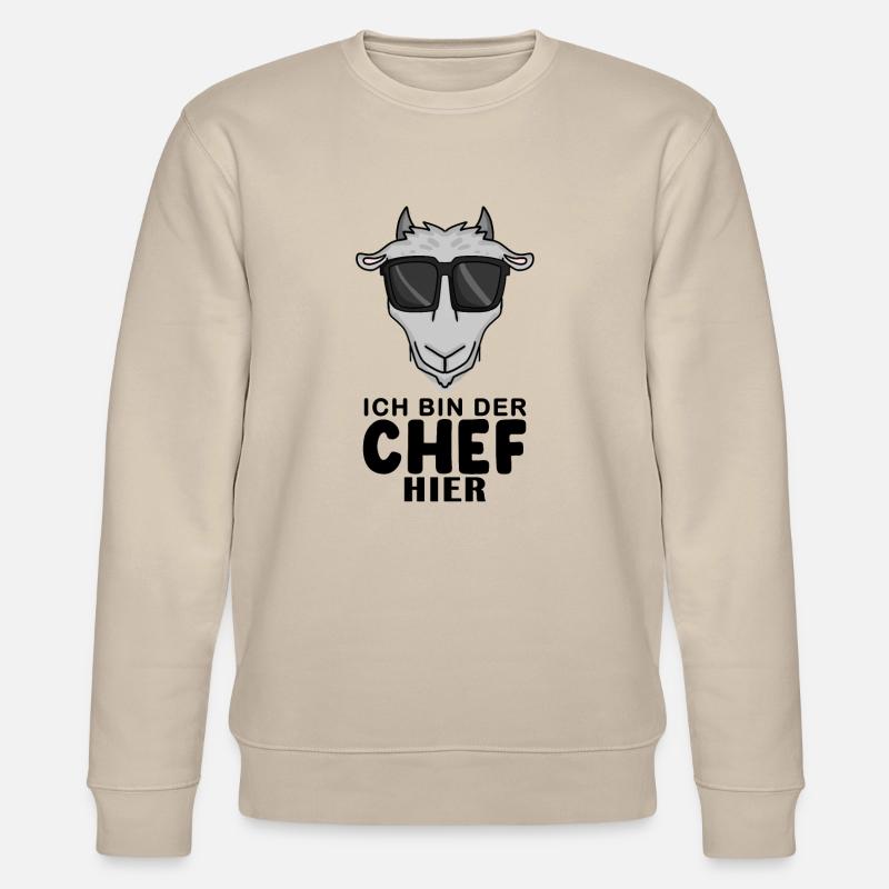 Cool Ziege Chef - Stanley/Stella Unisex Bio-Sweatshirt CHANGER  - Beige
