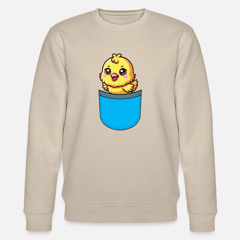 Chicks Easter Chicken - Stanley/Stella CHANGER Unisex Organic Sweatshirt - beige