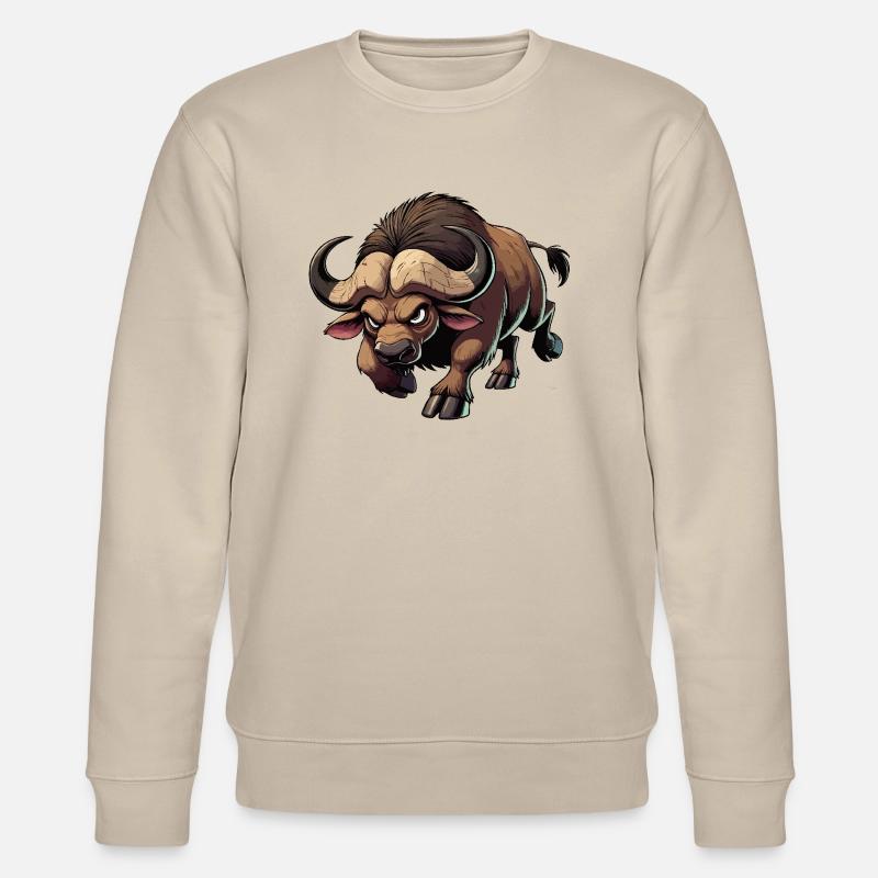 Kapbüffel heftig - Stanley/Stella Unisex Bio-Sweatshirt CHANGER  - Beige