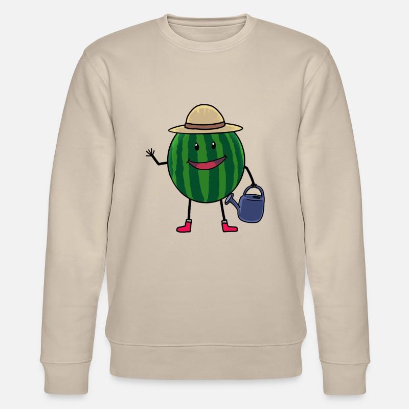 Melone Gärtner Farmer Hobbygärtner - Stanley/Stella Unisex Bio-Sweatshirt CHANGER  - Beige
