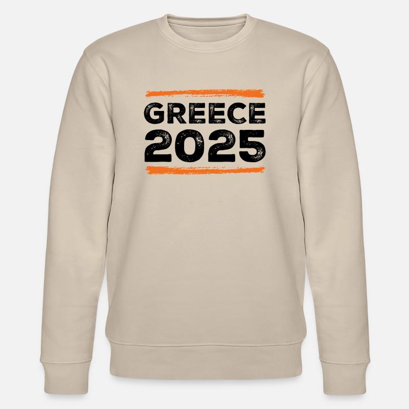 Greece 2025 Spruch - Stanley/Stella Unisex Bio-Sweatshirt CHANGER  - Beige