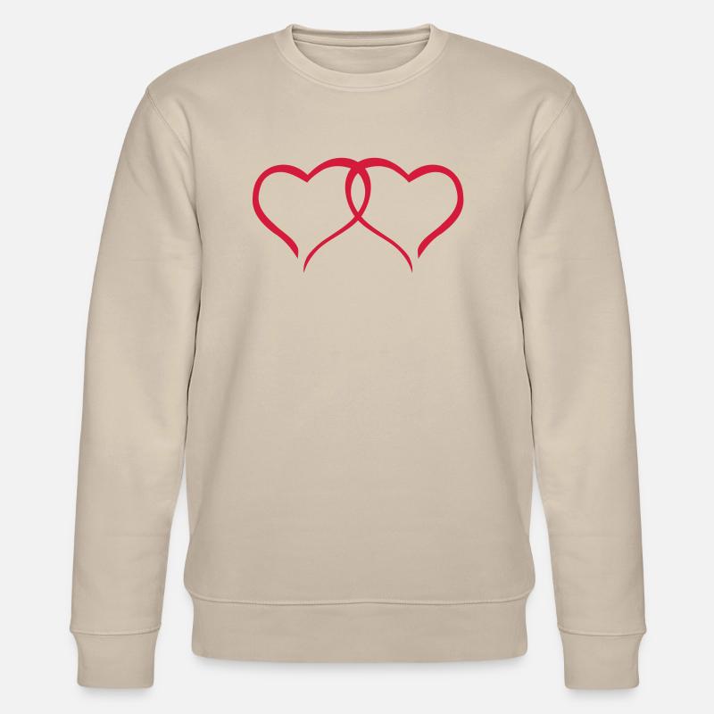 Liebe Paar - Stanley/Stella Unisex Bio-Sweatshirt CHANGER  - Beige