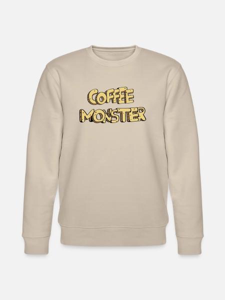 textcoffee_monster - Stanley/Stella CHANGER Unisex Organic Sweatshirt - beige
