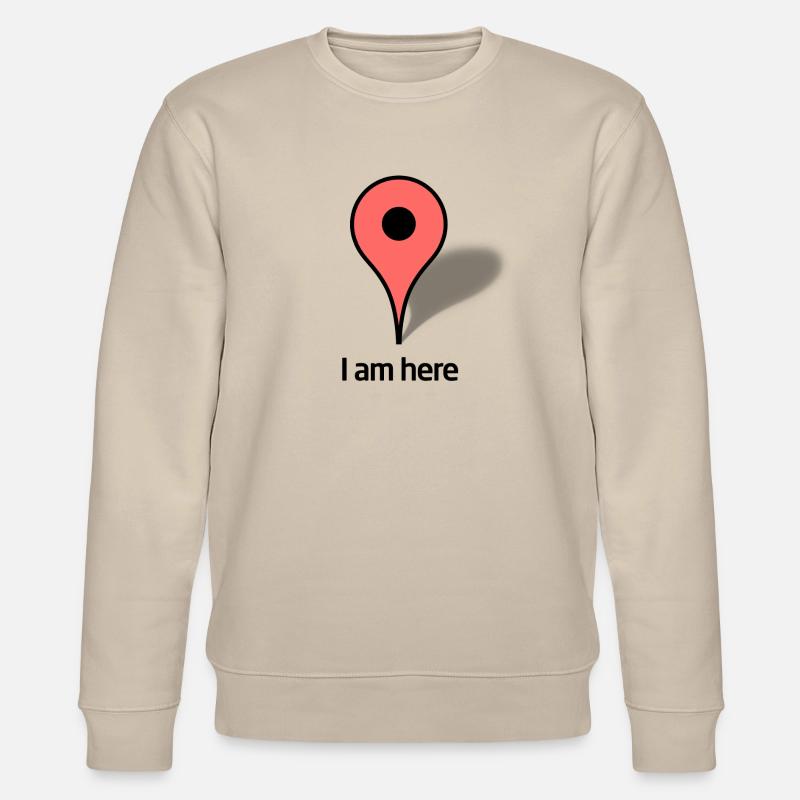 Google Map Marker - Stanley/Stella Unisex Bio-Sweatshirt CHANGER  - Beige