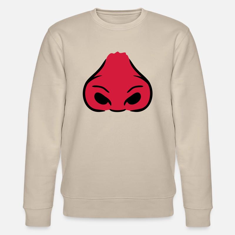 Nez rouge des grosses narines - Sweat bio CHANGER Stanley/Stella Unisexe - beige