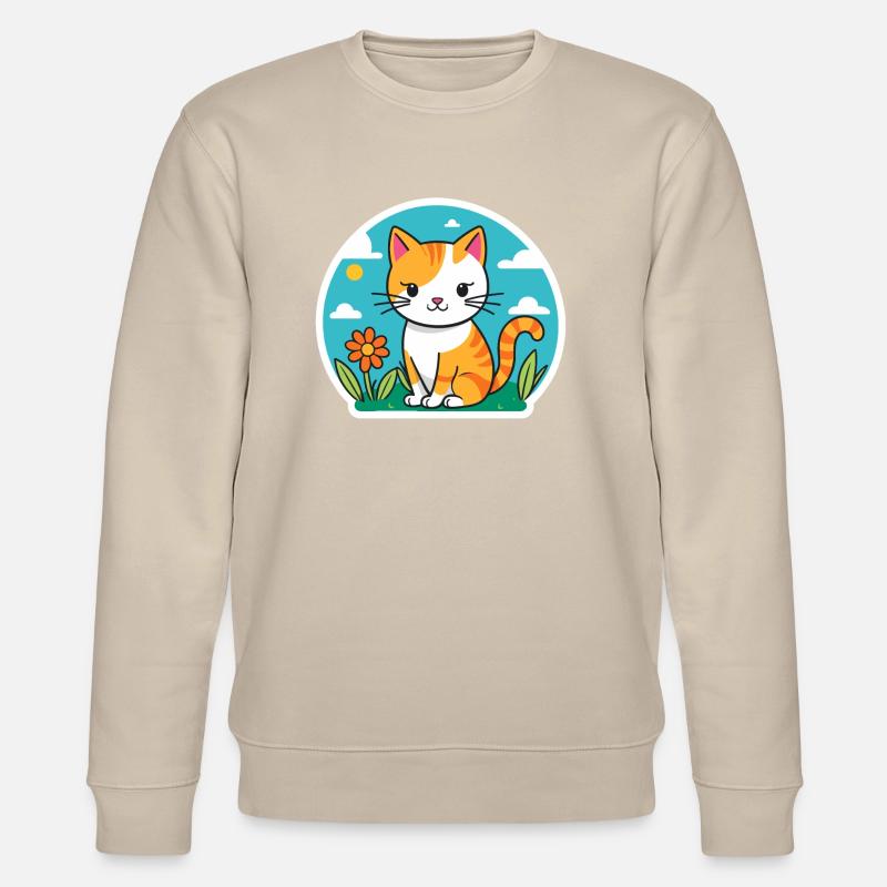 chaton mignon - Sweat bio CHANGER Stanley/Stella Unisexe - beige