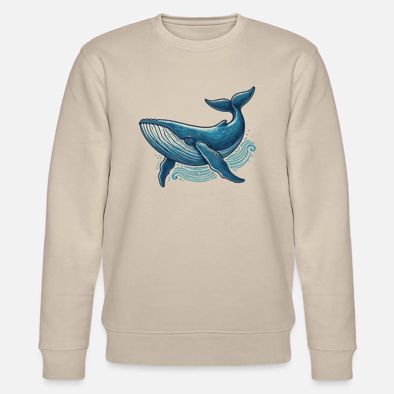 Blauwal - Stanley/Stella Unisex Bio-Sweatshirt CHANGER  - Beige