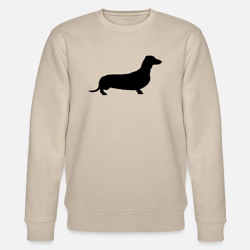 weiner dog - Stanley/Stella Unisex Bio-Sweatshirt CHANGER  - Beige