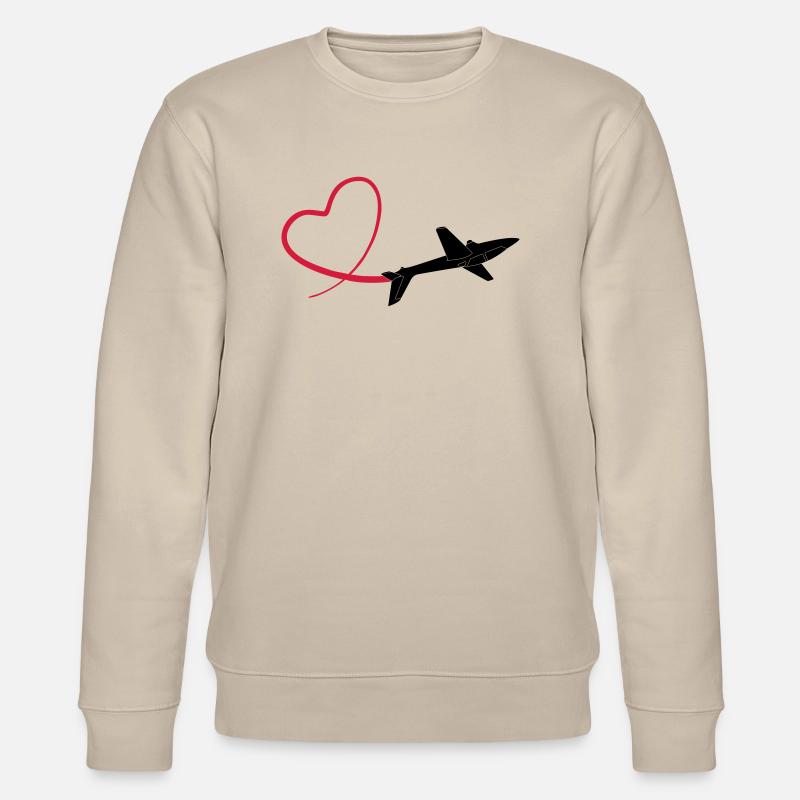 segelkunstflug fox glider - Stanley/Stella Unisex Bio-Sweatshirt CHANGER  - Beige