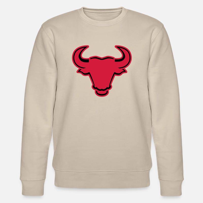 stier___f2 - Stanley/Stella Unisex Bio-Sweatshirt CHANGER - Beige