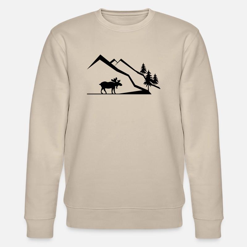 Berge - Stanley/Stella Unisex Bio-Sweatshirt CHANGER  - Beige