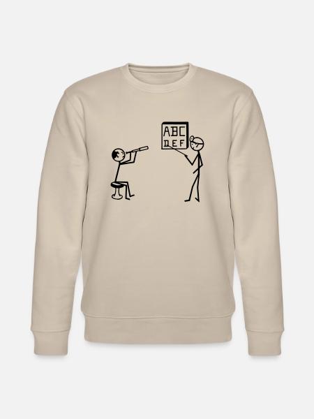 Augenarzt, Sehtest - Stanley/Stella Unisex Bio-Sweatshirt CHANGER  - Beige