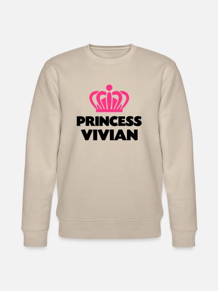 Princess vivian name thing crown - Stanley/Stella CHANGER Unisex Organic Sweatshirt - beige
