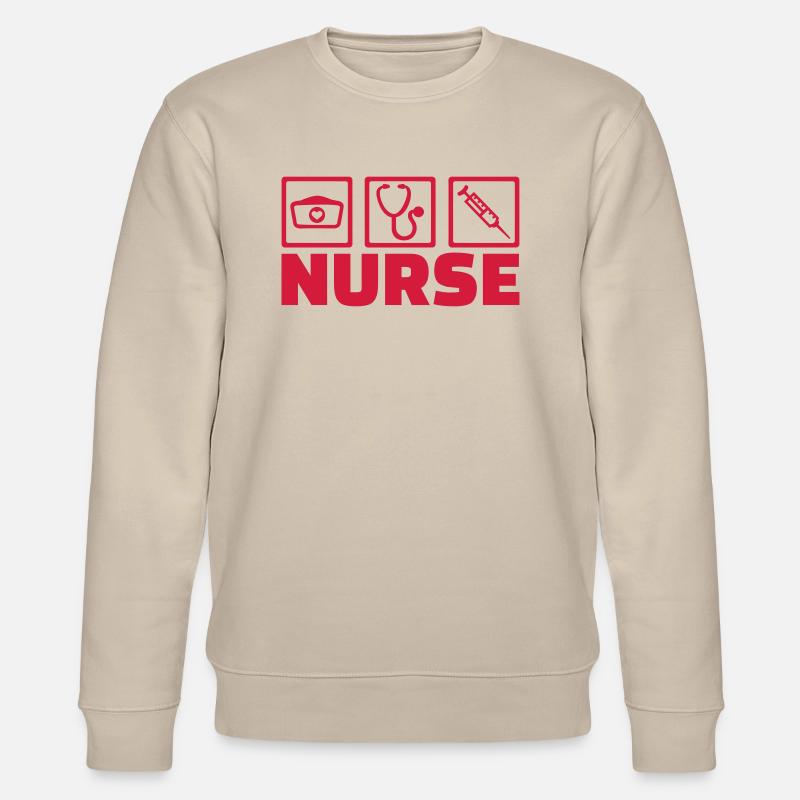 Krankenschwester - Stanley/Stella Unisex Bio-Sweatshirt CHANGER - Beige