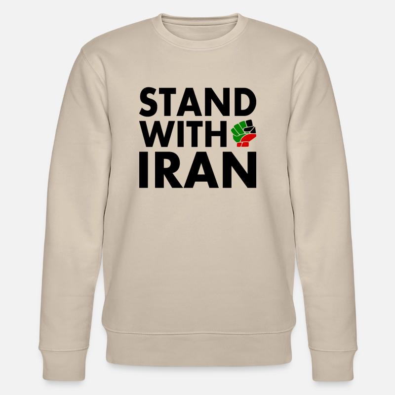 Stand with iran - Stanley/Stella Unisex Bio-Sweatshirt CHANGER  - Beige